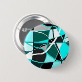 BLAUWGROEN & TURQUIOS RONDE BUTTON 5,7 CM (Voorkant /achterkant)