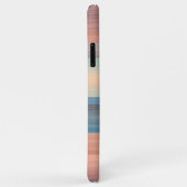 Blauwgroen Turquoise Blue Oranje Waterverf Stripes Case-Mate iPhone Case (Achterkant/rechts)