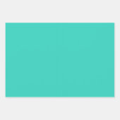 Blauwgroen turquoise chevron inpakpapier vel (Voorkant 3)