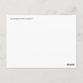 Blauwgroen Turquoise Daisies op Lime Green Flowers Briefkaart (Achterkant)