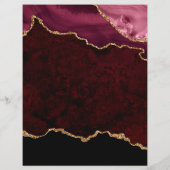 Blauwgroen - Turquoise en Gold Agate Grand Opening Flyer (Achterkant)