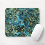 Blauwgroen Turquoise Faux Gold Minerals Agate Patt Muismat<br><div class="desc">Mooie hedendaagse blauwgroen blauwe,  aqua turquoise en goudkleurige,  gekleurde agate mineralen. ,  funky,  modern en grillig design voor de elegante artistieke fashionista of artsy mode diva,  hip trendsetter,   retro art style of abstract grafisch digitaal motief minnaar.</div>