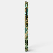 Blauwgroen Turquoise Gold Brown Minerals Marble Ar Case-Mate iPhone Case (Achterkant/links)