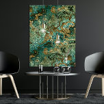 Blauwgroen Turquoise Gold Brown Minerals Marble Pa Poster<br><div class="desc">Prachtige hedendaagse aqua turquoise,  blauwgroen en goudbruine mineralen marmer-patroon. ,  funky,  modern en grillig ontwerp voor de trendsetter van artistieke of artsy-heuptrendes,   retro-kunststijl of abstracte digitale geometrische ontwerper van grafisch motieven.</div>