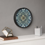 Blauwgroen Turquoise Seafoam Green Hip Bohemian Ba<br><div class="desc">Mooie moderne ochre mosterdbruin, blauwgroen, donkerblauw en turkooisgroen kunstje nouveau deco mosaic. Decoratief motief beschikbaar op een verscheidenheid van stijlvolle producten en de overeenkomstige accenten en accessoires van de huisdécor. Een oorspronkelijk ontwerp voor de interieurdecorator of voor degenen die van het versieren van hun master of kinderslaapkamer, kinderdagverblijf, woonkamer of...</div>