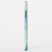 Blauwgroen Turquoise Waterverf Marble | Monogram Case-Mate iPhone Case (Achterkant/rechts)