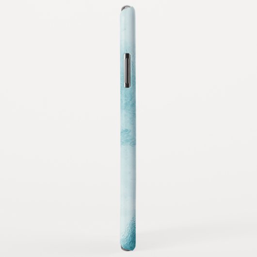 Blauwgroen Turquoise Waterverf Marble | Monogram Case-Mate iPhone Case (Achterkant/rechts)