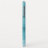 Blauwgroen Turquoise Waterverf Marble | Monogram Case-Mate iPhone Case (Achterkant/links)