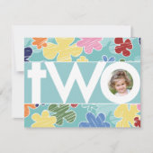 Blauwgroen Tweede verjaardag van de vaarkerij Kaart (Voorkant)