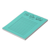 Blauwgroen uitgelijnde selectievakjes om een monog notitieblok (Linkerzijde)