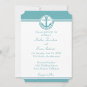 Blauwgroen uitnodiging tot het indienen van ankerh (Voorkant)