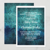 Blauwgroen uitnodiging tot het indienen van een ma (Voorkant / Achterkant)