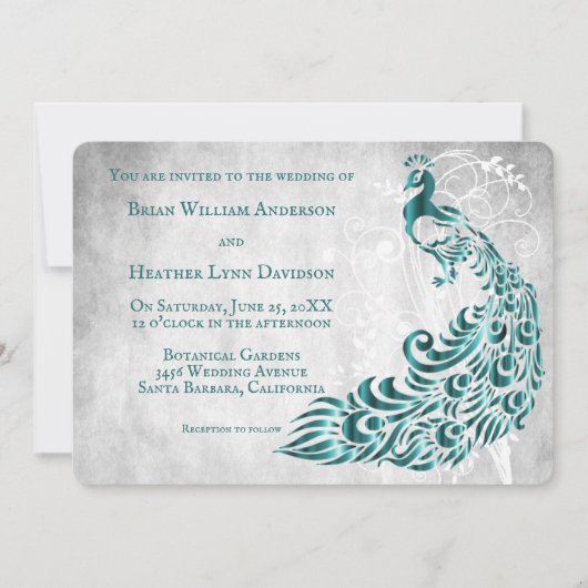 Blauwgroen uitnodiging tot het indienen van wedden (Voorkant)