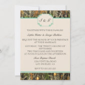 Blauwgroen uitnodiging tot weduwschap rond Camo Ru (Achterkant)