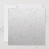 Blauwgroen uitnodiging voor het uitzenden van ribb (Achterkant)