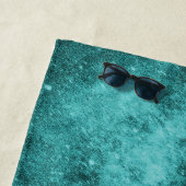 Blauwgroen Unicorn persoonlijke keuken Strandlaken (In situ)