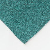 Blauwgroen Unicorn persoonlijke vlootzak Fleece Deken (Hoek)