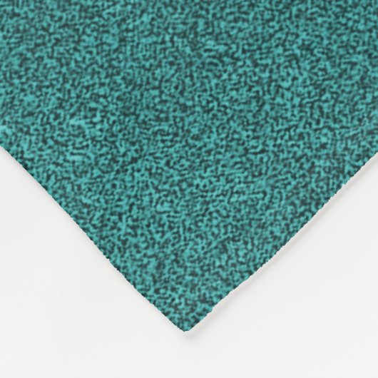 Blauwgroen Unicorn persoonlijke vlootzak Fleece Deken (Hoek)