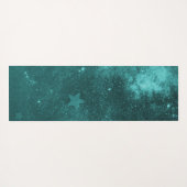 Blauwgroen Unicorn Persoonlijke Yoga Mat (Achterkant (horizontaal))