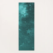 Blauwgroen Unicorn Persoonlijke Yoga Mat (Achterkant)