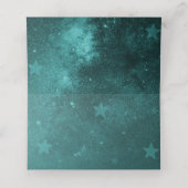 Blauwgroen Unicorn Reception Place Card Plaatskaartje (Binnenkant ongevouwen)