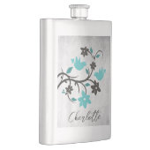 Blauwgroen vederijmaatkolf flacon (Rechts)