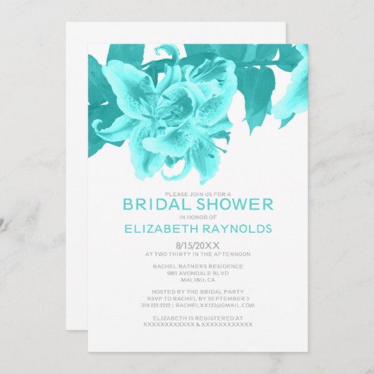 Blauwgroen ventilatordouches met ventilator kaart (Voorkant / Achterkant)