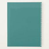 Blauwgroen ventilatorhoofdplank planner (Achterkant)