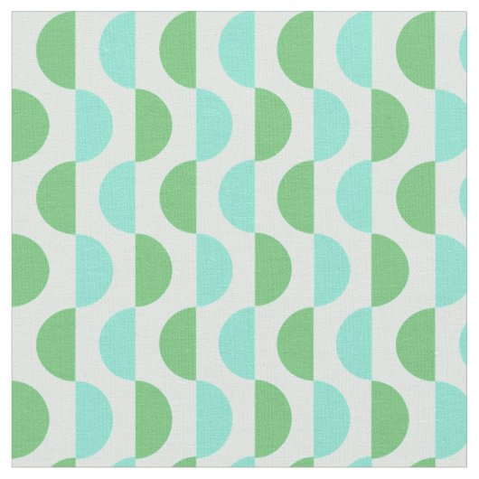 Blauwgroen verbinding Retro Slice Stof (Close Up)