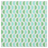 Blauwgroen verbinding Retro Slice Stof (Swatch)