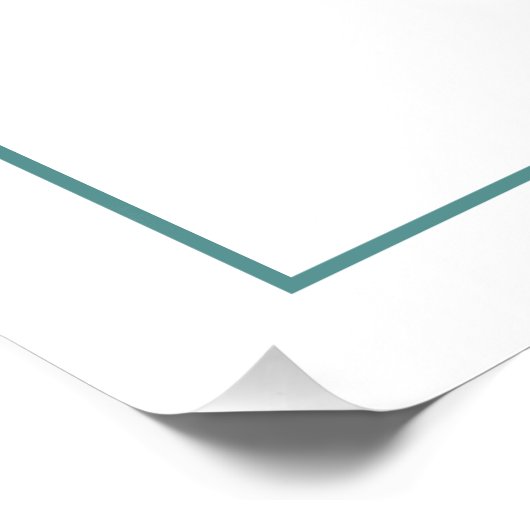 Blauwgroen verbrand Sinaasappel Vrijgezellenfeest  Perfect Poster (Hoek)