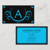 blauwgroen verfijning visitekaartje (Voorkant / Achterkant)