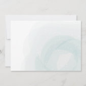 Blauwgroen verkuildieren in maskers virtueel Baby Kaart (Achterkant)