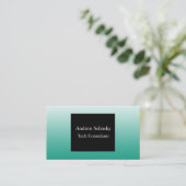 Blauwgroen verloopVisitekaartjes Visitekaartje (Staand voorkant)