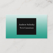 Blauwgroen verloopVisitekaartjes Visitekaartje (Voorkant)