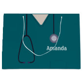 Blauwgroen verpleegkundigen LGB Groot Cadeauzakje (Voorkant)