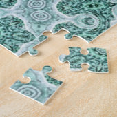 blauwgroen vertalen legpuzzel (Zijkant)