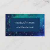 Blauwgroen Visitekaartje (Achterkant)