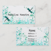 Blauwgroen Visitekaartje (Voorkant / Achterkant)