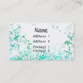 Blauwgroen Visitekaartje (Achterkant)