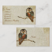 Blauwgroen Visitekaartje/Labels Visitekaartje (Voorkant / Achterkant)