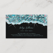 Blauwgroen visitekaartje van giststof (Achterkant)