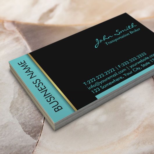 Blauwgroen Visitekaartje van grensverlegger