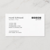 Blauwgroen Visitekaartje voor moderne grafische mi (Achterkant)