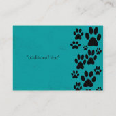 Blauwgroen Visitekaartjes (Achterkant)