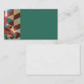 Blauwgroen Visitekaartjes (Voorkant / Achterkant)