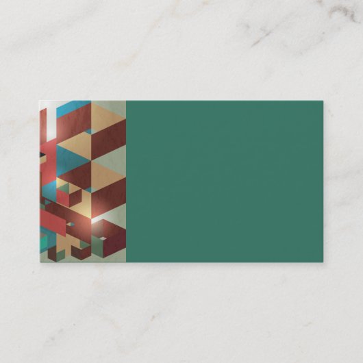 Blauwgroen Visitekaartjes (Voorkant)