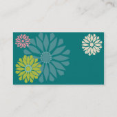 Blauwgroen Visitekaartjes voor ventilatorvermogen (Achterkant)