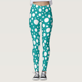 Blauwgroen Vlekken Leggings