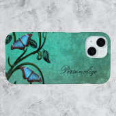 Blauwgroen vlinder Case-Mate iPhone case